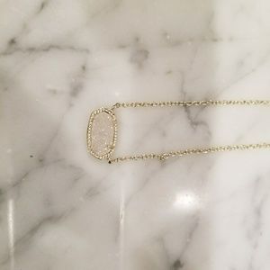Kendra Scott Elisa gold pendant drusy necklace